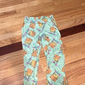 Star Wars Kids Pajama Bottoms - Green with Cartoon Print